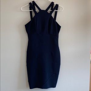 Navy Fitted Dress